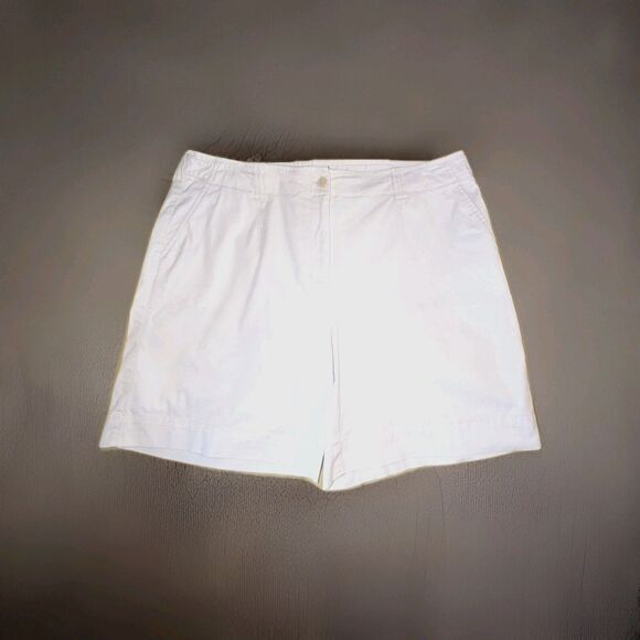 Vintage Talbots Stretch Beige Shorts Women's Petites Size 16W - Picture 1 of 6